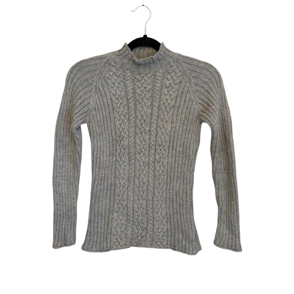 Millma Bolivia Sweater Top Women S Gray Handknitted Alpaca Silk Luxury Old Money